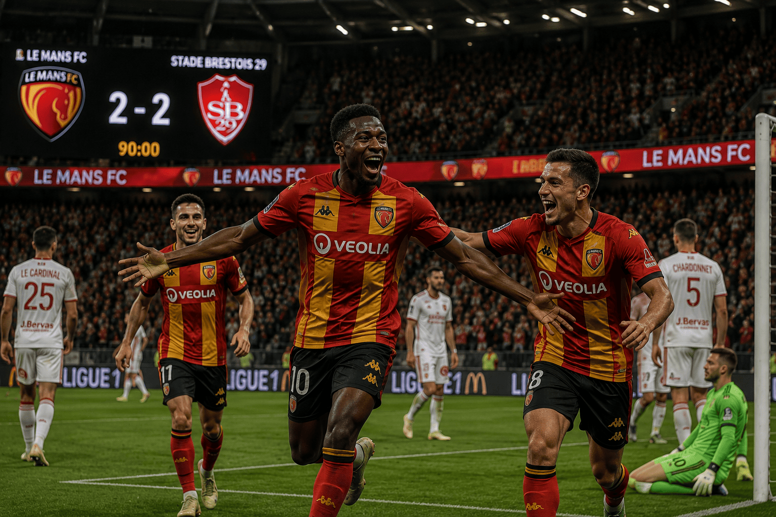 Le Mans FC débute la saison de Ligue 1 par un match nul contre Brest